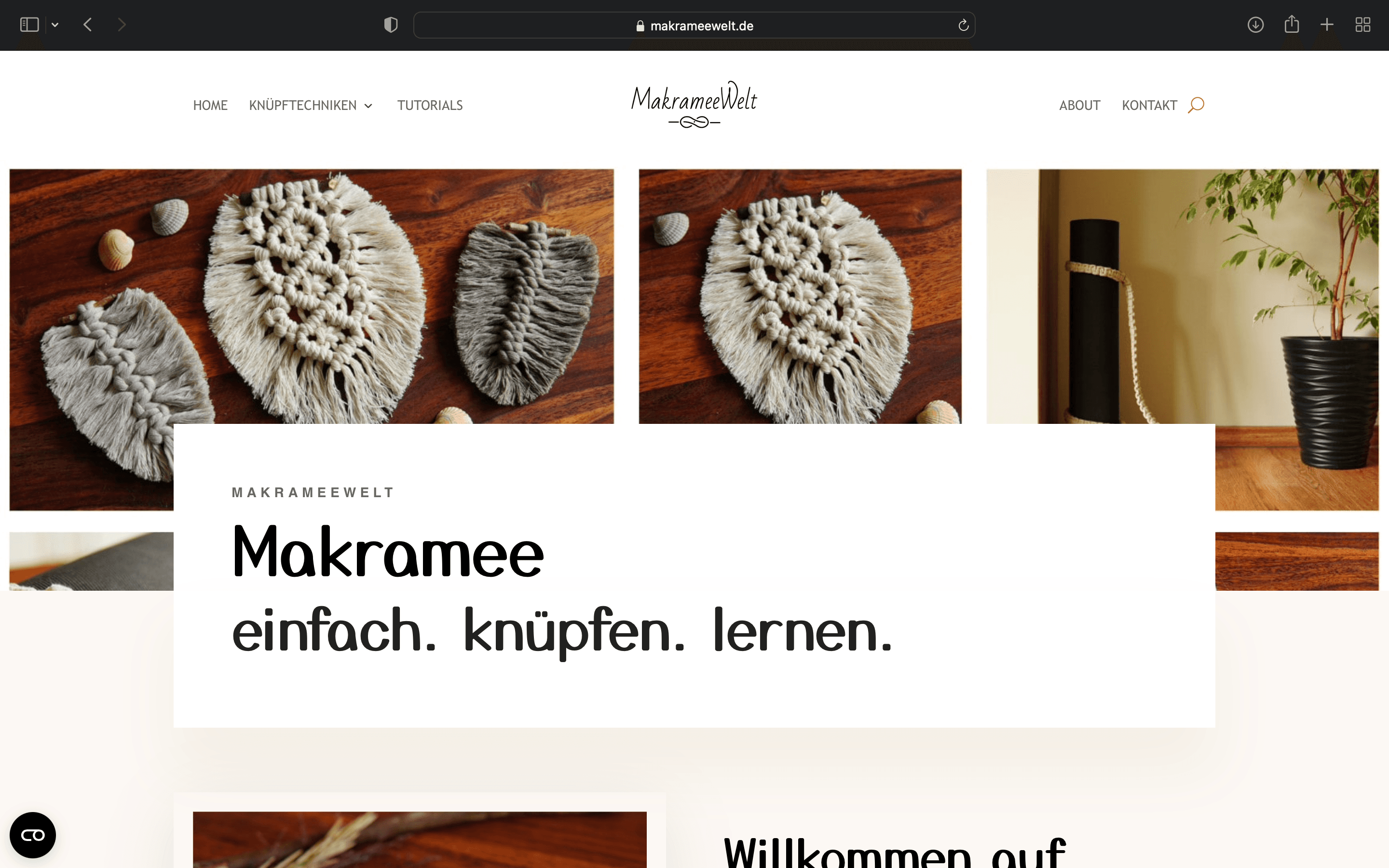 MakrameeWelt Website